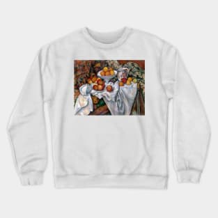 Still Life with Apples and Oranges by Paul Cezanne Crewneck Sweatshirt